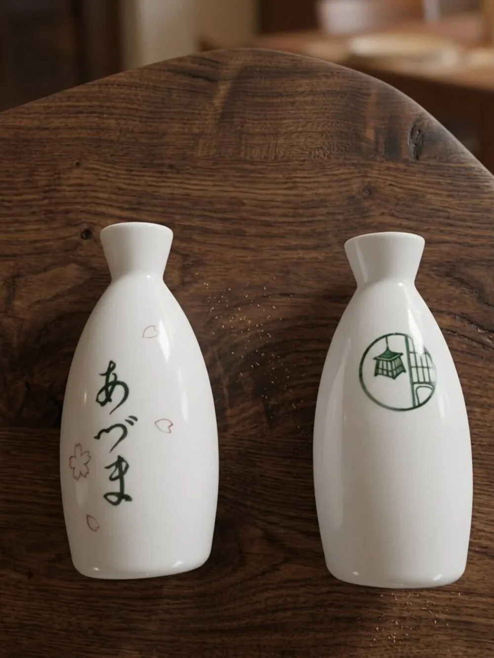 2 Vintage Azuma House Sake Bottles